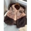 image:imageMakeMeChic Womens Faux Fur Vest Tops Fuzzy Sleeveless Fur Jacket Coat OuterwearCoffee Brown