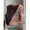 image:imageMakeMeChic Womens Faux Fur Vest Tops Fuzzy Sleeveless Fur Jacket Coat OuterwearCoffee Brown