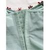 image:imageMakeMeChic Womens Floral Mesh Corset Sheer Top Spaghetti Strap Going Out TopsGreen B