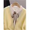 image:imageMakeMeChic Womens Fuzzy Cardigan Sweaters Button Down Long Sleeve V Neck Knit Furry Oversized SweaterYellow