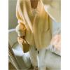 image:imageMakeMeChic Womens Fuzzy Cardigan Sweaters Button Down Long Sleeve V Neck Knit Furry Oversized SweaterYellow