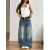image:imageMakeMeChic Womens Grommet Eyelet Tank Top Grunge Sleeveless Punk Y2K Crop TopsWhite