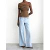 image:imageMakeMeChic Womens Lace Off The Shoulder Tank Ruched Sleeveless Fitted Going Out Crop TopsBrown