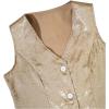image:imageMakeMeChic Womens Old Money Clothes Metallic V Neck Tank Tops Button Down Sleeveless Party VestGold