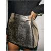 image:imageMakeMeChic Womens PU Leather Skirts Low Waisted Mini Skirt Party Clubwear Black SkirtsSilver