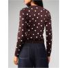 image:imageMakeMeChic Womens Polka Dots Cropped Cardigan Lightweight Long Sleeve Y2K Button Down SweatersMulticolor