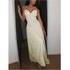 image:imageMakeMeChic Womens Polka Dots Halter Dress Tie Backless Summer Maxi DressesApricot