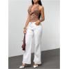 image:imageMakeMeChic Womens Polka Dots Halter Top Y2k Going Out Tops Backless Deep V Cowl Neck TopsKhaki
