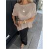 image:imageMakeMeChic Womens Ponchos Sheer Poncho Shawl Crochet Tops Sweater Cover UpSolid Khaki