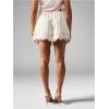 image:imageMakeMeChic Womens Satin Lace Shorts Wide Leg Slip Shorts Boxer Lounge Shorts StreetwearBeige and Pink