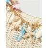 image:imageMakeMeChic Womens Seashell Starfish Single Strap Shoulder Handbags Fall Beach Vacation BagsMulticolor