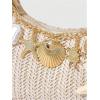 image:imageMakeMeChic Womens Seashell Starfish Single Strap Shoulder Handbags Fall Beach Vacation BagsMulticolor Starfish