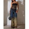 image:imageMakeMeChic Womens Sequin Tube Top Fringe Y2K Tassel Mesh Sheer Rave Sparkly Party TopsBlack