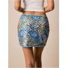 image:imageMakeMeChic Womens Sparkly Sequin Mini Skirt Y2k Low Rise Glitter Rave Micro Skirt with Shorts UnderneathBlue Boho