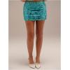image:imageMakeMeChic Womens Sparkly Sequin Mini Skirt Y2k Low Rise Glitter Rave Micro Skirt with Shorts UnderneathBlue Floral Sequin