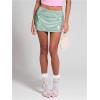 image:imageMakeMeChic Womens Sparkly Sequin Mini Skirt Y2k Low Rise Glitter Rave Micro Skirt with Shorts UnderneathGreen B