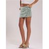 image:imageMakeMeChic Womens Sparkly Sequin Mini Skirt Y2k Low Rise Glitter Rave Micro Skirt with Shorts UnderneathGreen a