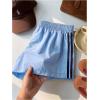 image:imageMakeMeChic Womens Striped Summer Shorts Wide Leg Workout Running Shrots Lounge Sweat Track ShortsLight Blue