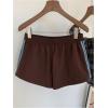image:imageMakeMeChic Womens Striped Summer Shorts Wide Leg Workout Running Shrots Lounge Sweat Track ShortsMulticolor