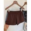 image:imageMakeMeChic Womens Striped Summer Shorts Wide Leg Workout Running Shrots Lounge Sweat Track ShortsMulticolor