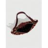 image:imageMakeMeChic Womens Studded Purse Suede Rivet Zipper Bag Punk Y2K Shoulder HandbagsBurgundy