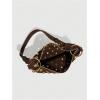 image:imageMakeMeChic Womens Studded Purse Suede Rivet Zipper Bag Punk Y2K Shoulder HandbagsCoffee Brown