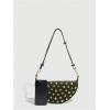 image:imageMakeMeChic Womens Studded Purse Suede Rivet Zipper Bag Punk Y2K Shoulder HandbagsOlive Green