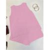 image:imageMakeMeChic Womens Summer 2 Piece Sets Deep V Neck Knit Tank Tops Mini Shorts Set Beach Vacation OutfitsPink