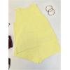 image:imageMakeMeChic Womens Summer 2 Piece Sets Deep V Neck Knit Tank Tops Mini Shorts Set Beach Vacation OutfitsYellow