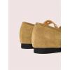 image:imageMakeMeChic Womens Summer Ballet Flats Brown Suede Loafers Bow Knot Buckle Closed Toe Leather ShoesApricot