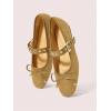 image:imageMakeMeChic Womens Summer Ballet Flats Brown Suede Loafers Bow Knot Buckle Closed Toe Leather ShoesApricot