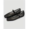 image:imageMakeMeChic Womens Summer Ballet Flats Brown Suede Loafers Bow Knot Buckle Closed Toe Leather ShoesBlack Solid