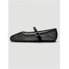 image:imageMakeMeChic Womens Summer Ballet Flats Brown Suede Loafers Bow Knot Buckle Closed Toe Leather ShoesBlack Solid