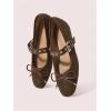 image:imageMakeMeChic Womens Summer Ballet Flats Brown Suede Loafers Bow Knot Buckle Closed Toe Leather ShoesMocha Brown
