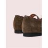 image:imageMakeMeChic Womens Summer Ballet Flats Brown Suede Loafers Bow Knot Buckle Closed Toe Leather ShoesMocha Brown
