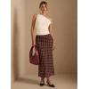image:imageMakeMeChic Womens Summer Beach Maxi Skirt Y2k Floral Boho Flowy Long SkirtBrown