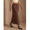 image:imageMakeMeChic Womens Summer Beach Maxi Skirt Y2k Floral Boho Flowy Long SkirtBrown