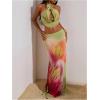 image:imageMakeMeChic Womens Summer Beach Maxi Skirt Y2k Floral Boho Flowy Long SkirtGreen