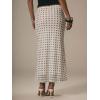 image:imageMakeMeChic Womens Summer Beach Maxi Skirt Y2k Floral Boho Flowy Long SkirtWhite Polka Dots