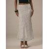 image:imageMakeMeChic Womens Summer Beach Maxi Skirt Y2k Floral Boho Flowy Long SkirtWhite Polka Dots