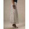 image:imageMakeMeChic Womens Summer Beach Maxi Skirt Y2k Floral Boho Flowy Long SkirtWhite Polka Dots