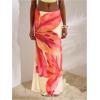 image:imageMakeMeChic Womens Summer Beach Maxi Skirt Y2k Floral Boho Flowy Long SkirtYellow