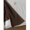image:imageMakeMeChic Womens Tie Front Bell Long Sleeve Top Bow Rib Knit CardiganCoffee Brown