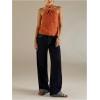 image:imageMakeMeChic Womens Tie Open Back Halter Tops Metal Sleeveless Summer Tank TopOrange