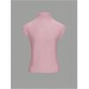 image:imageMakeMeChic Womens Turtleneck Sweater Vest Mock Neck Cap Sleeve Sleeveless Knit Tops Pullover SweatersPink