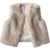 image:imageMakeMeChic Womens Faux Fur Vest Tops Fuzzy Sleeveless Fur Jacket Coat OuterwearApricot