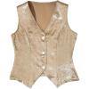image:imageMakeMeChic Womens Old Money Clothes Metallic V Neck Tank Tops Button Down Sleeveless Party VestGold