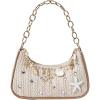 image:imageMakeMeChic Womens Seashell Starfish Single Strap Shoulder Handbags Fall Beach Vacation BagsMulticolor Rhinestone