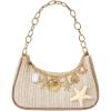 image:imageMakeMeChic Womens Seashell Starfish Single Strap Shoulder Handbags Fall Beach Vacation BagsMulticolor Starfish