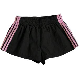 image:imageMakeMeChic Womens Striped Summer Shorts Wide Leg Workout Running Shrots Lounge Sweat Track ShortsBlack